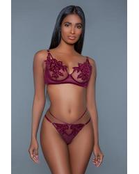 Evangeline BH-Set - Bordeaux - vergleichen und günstig kaufen