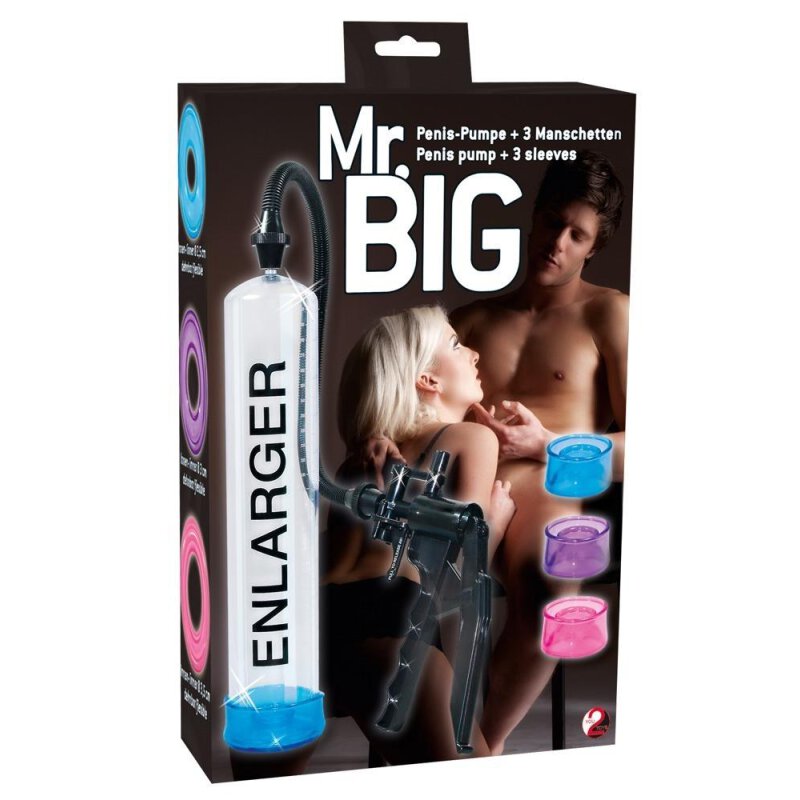 Penispumpe „Mr. Big?? mit Messskala und 3 Sleeves - vergleichen und günstig kaufen