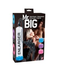 Penispumpe „Mr. Big?? mit Messskala und 3 Sleeves