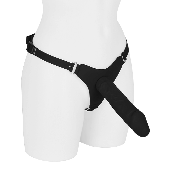 Silikon-Strap-On mit Dildo (20cm), schwarz - vergleichen und günstig kaufen