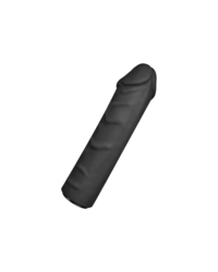 Silikon-Dildo für Strap-On (17cm), schwarz