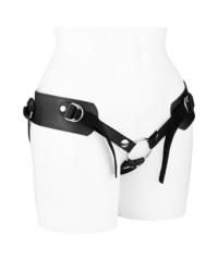 Leder-Strap-On-Jock ohne Dildo, schwarz