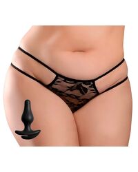 String „Crotchless Pleasure Pearls“ inkl. Analplug und Intim-Perlenketten