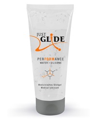 Just Glide Premium Performance auf Wasserbasis mit Silikonanteilen 200 ml 