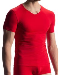 Olaf Benz RED1903: V-Neck-Shirt, rot - vergleichen und günstig kaufen