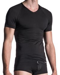 MANSTORE M800: V-Neck-Shirt, schwarz - vergleichen und günstig kaufen