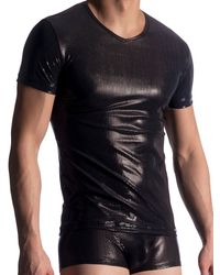 MANSTORE M907: V-Neck-Shirt, schwarz - vergleichen und günstig kaufen