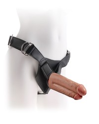 King Cock Strap-On Harness 7??: Strap-On mit Doppeldildo 7??, caramell - vergleichen und günstig kaufen